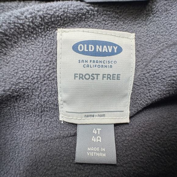 Old Navy Black Puffer Vest EUC 4T - Picture 3 of 5